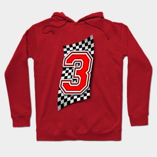 Racer Number 3 Hoodie